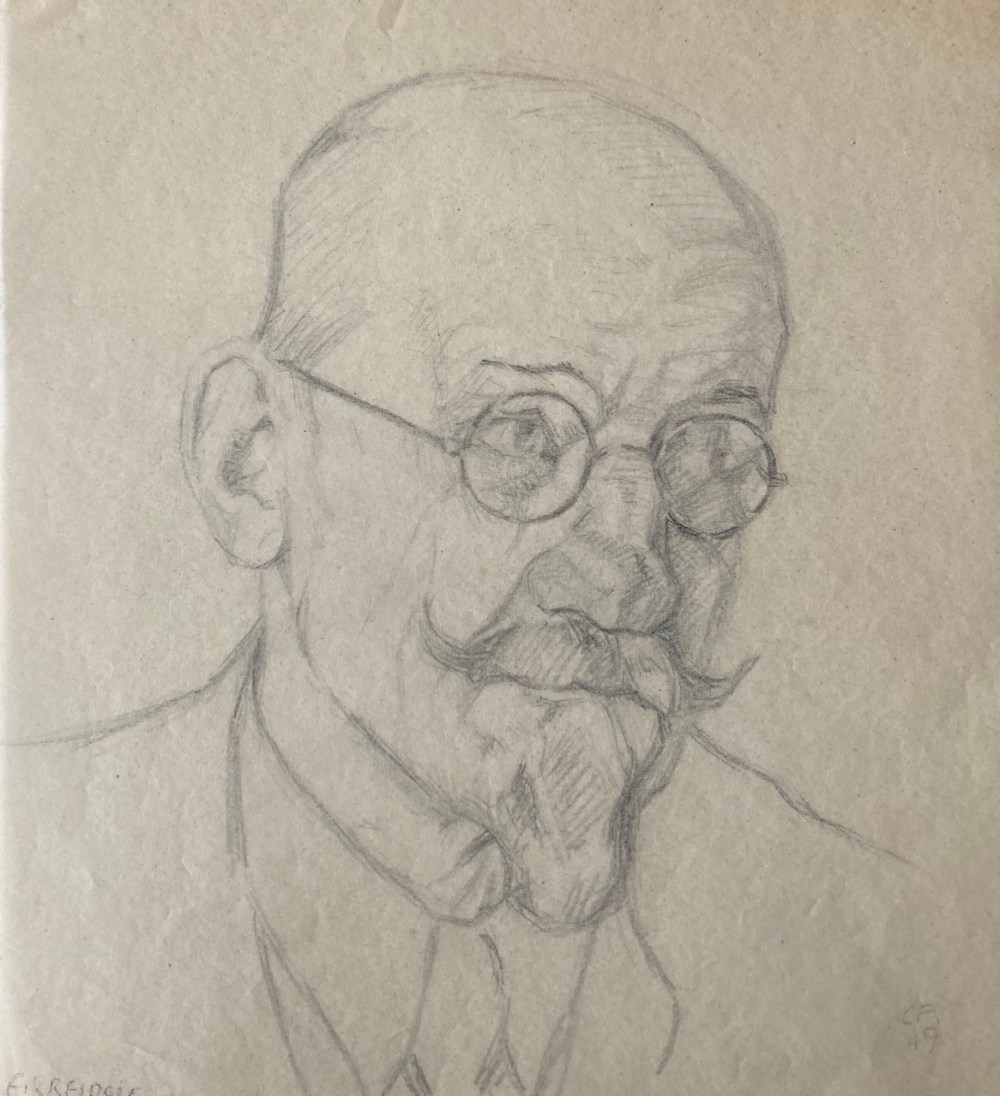 Cuno Amiet - Portrait E-Kreidolf